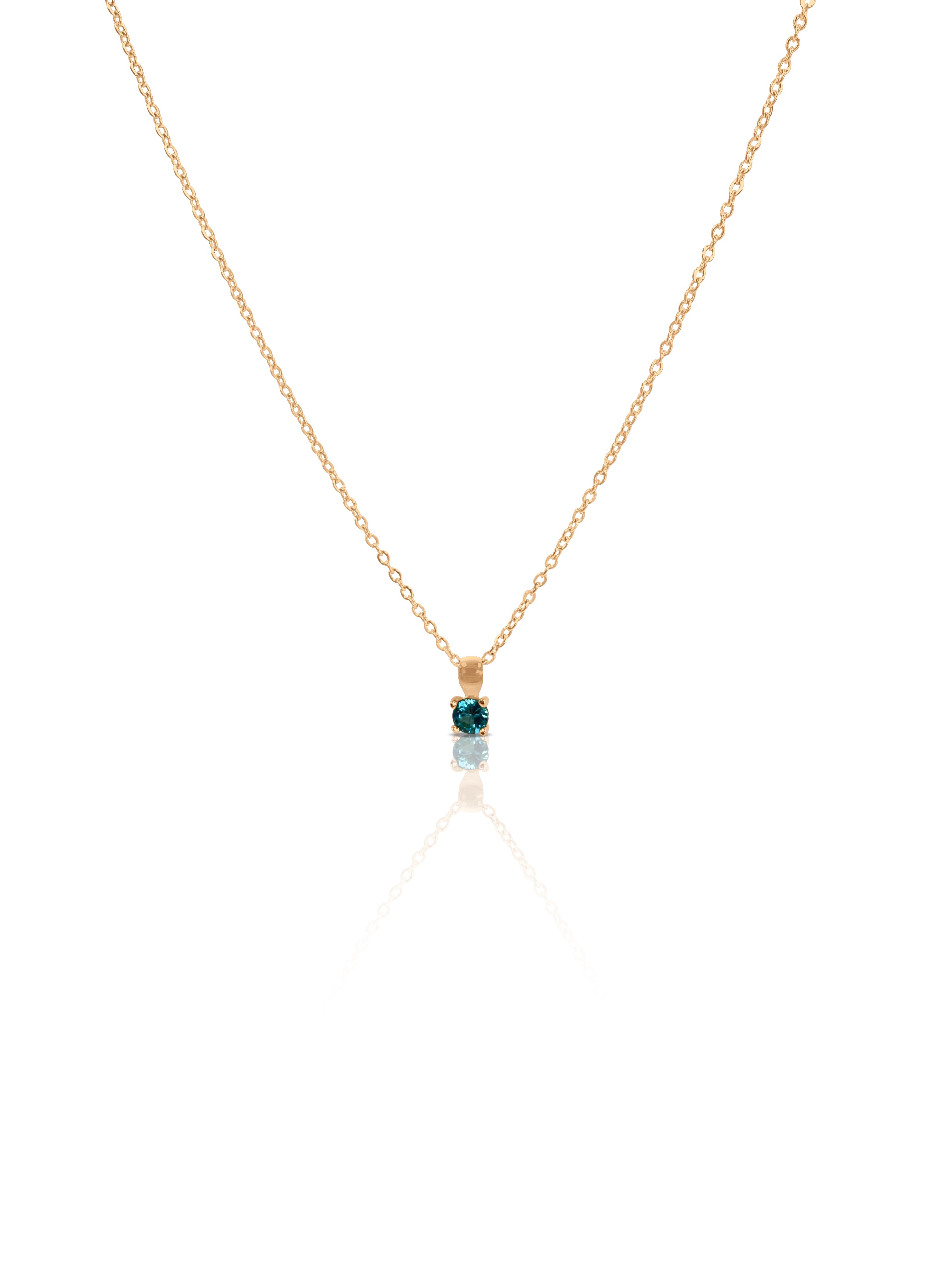 SALE - Leah Small Birthstone Necklace