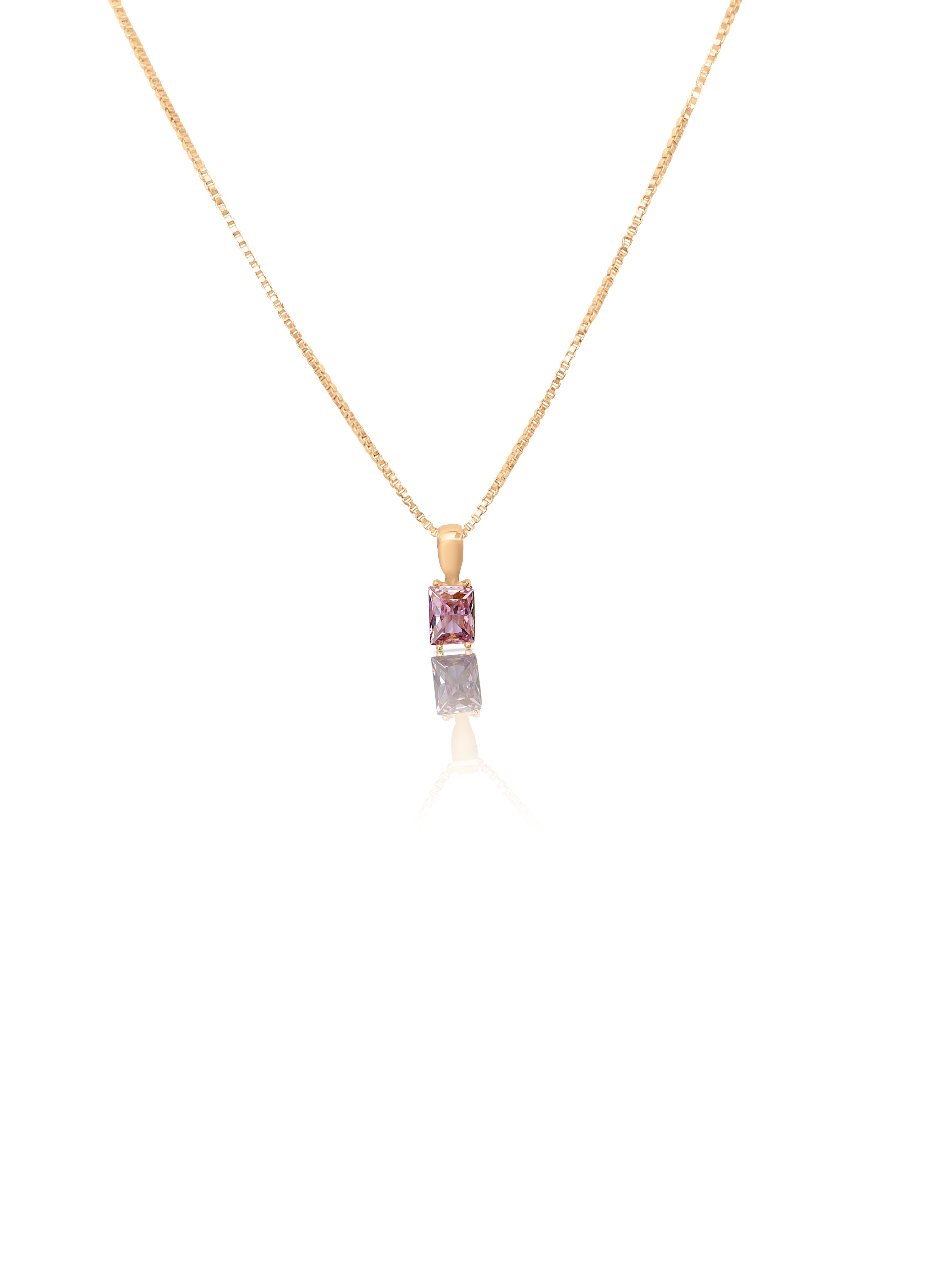 Lily Large Birthstone Necklace