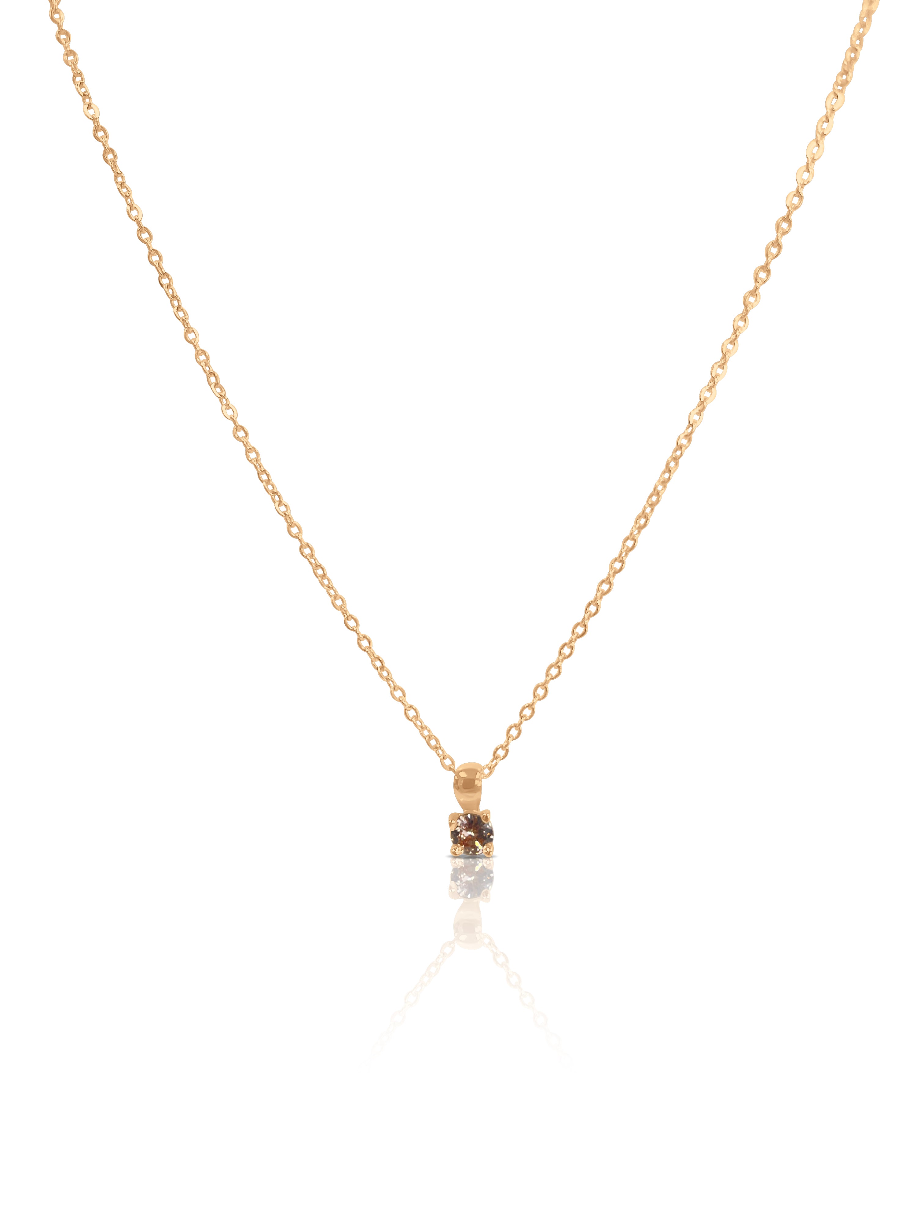 Leah Small Birthstone Necklace
