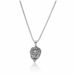 Men's Silver Lion Necklace - House of Jewels Miami