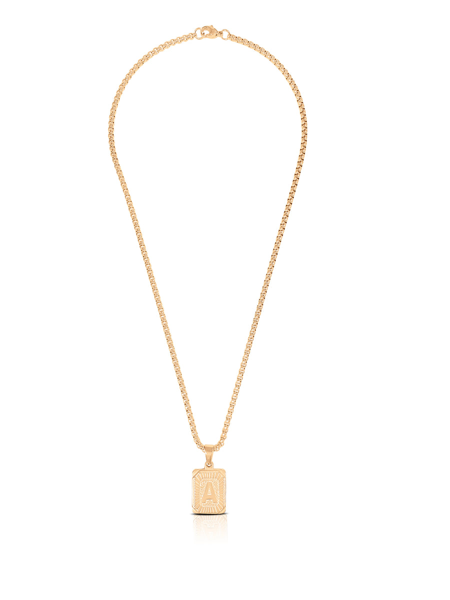 Scarlett Two Way Initial Plate Necklace