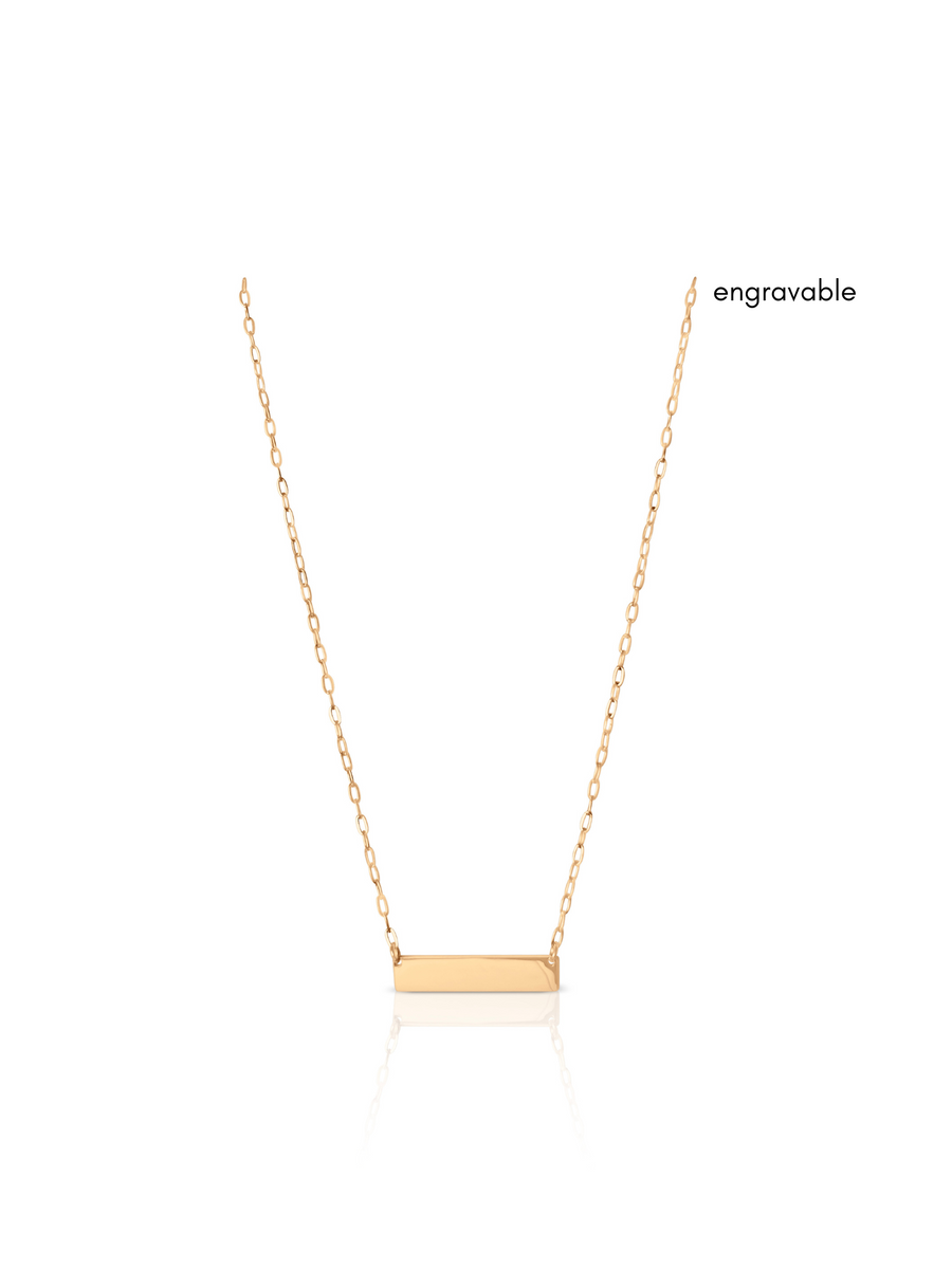Engravable Paperclip Necklace