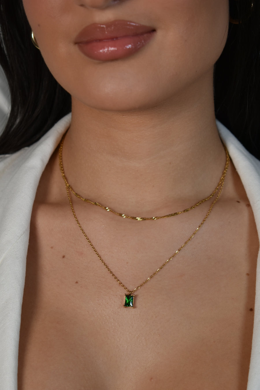 Verde Jewel Stack Necklace