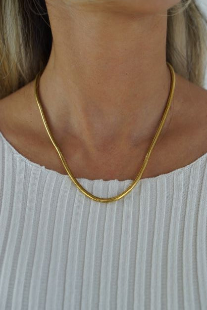 Ava Rounded Snake Necklace