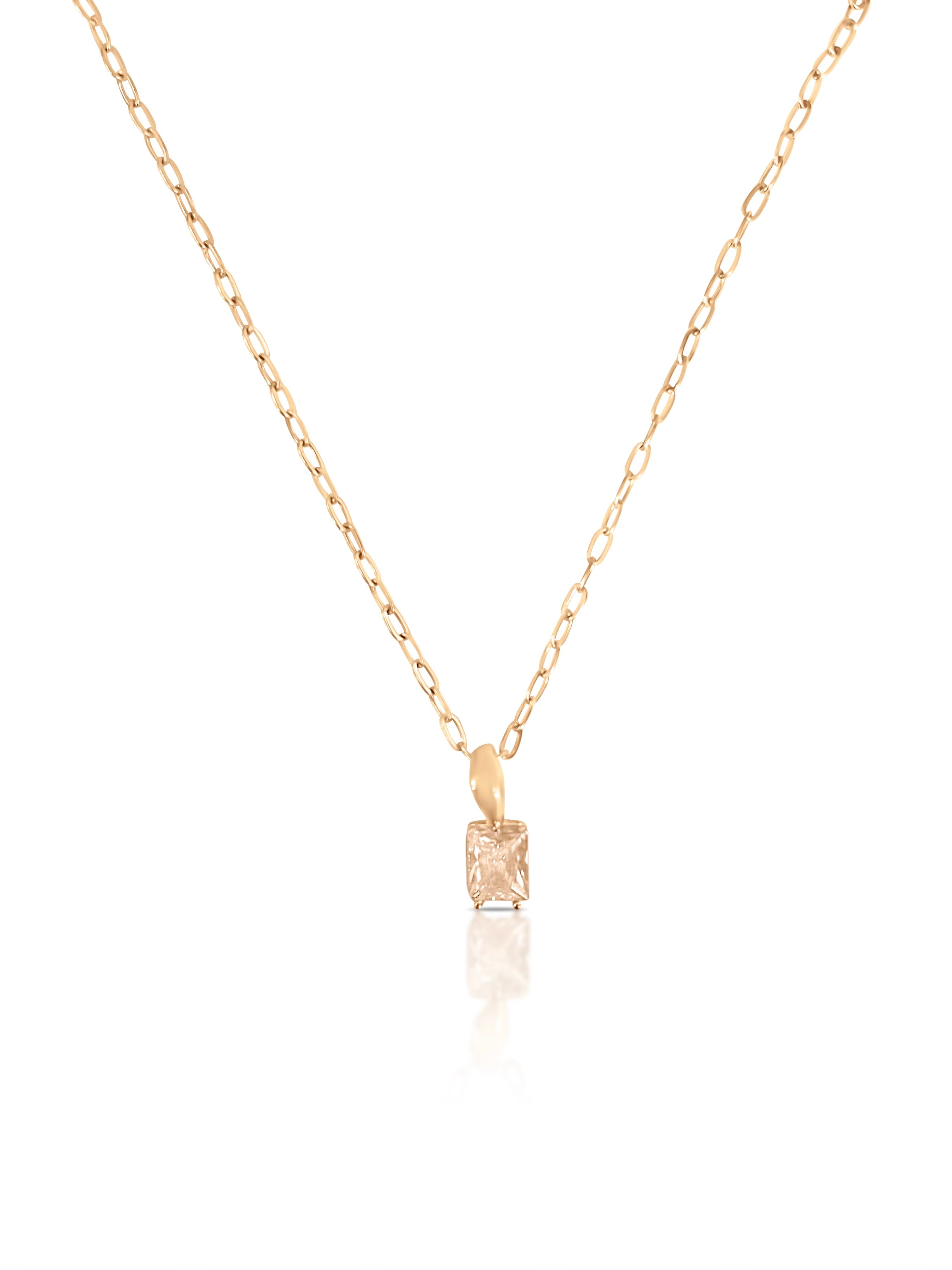 Champagne Baguette Necklace