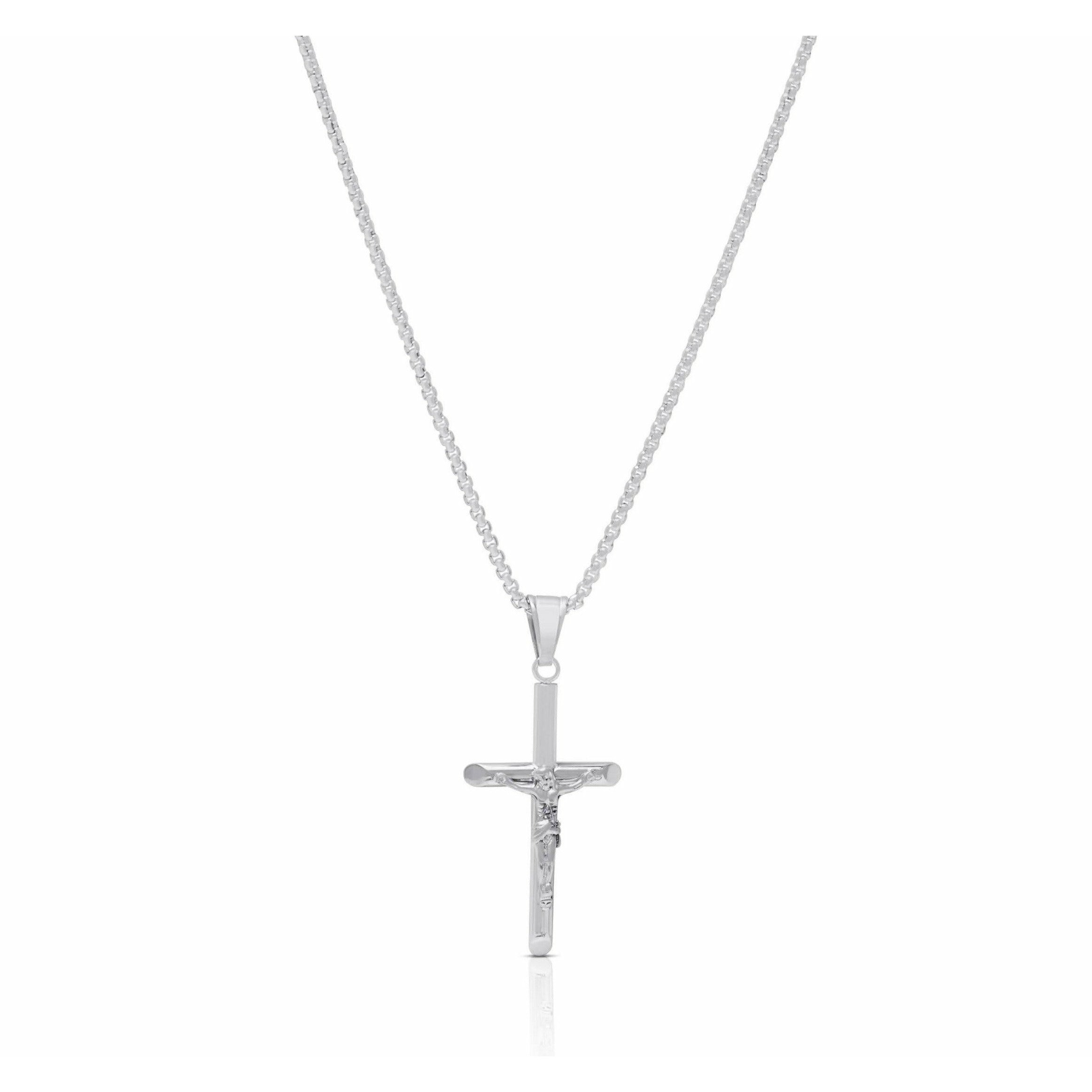 Men's Silver Classic Cross - House of Jewels Miami