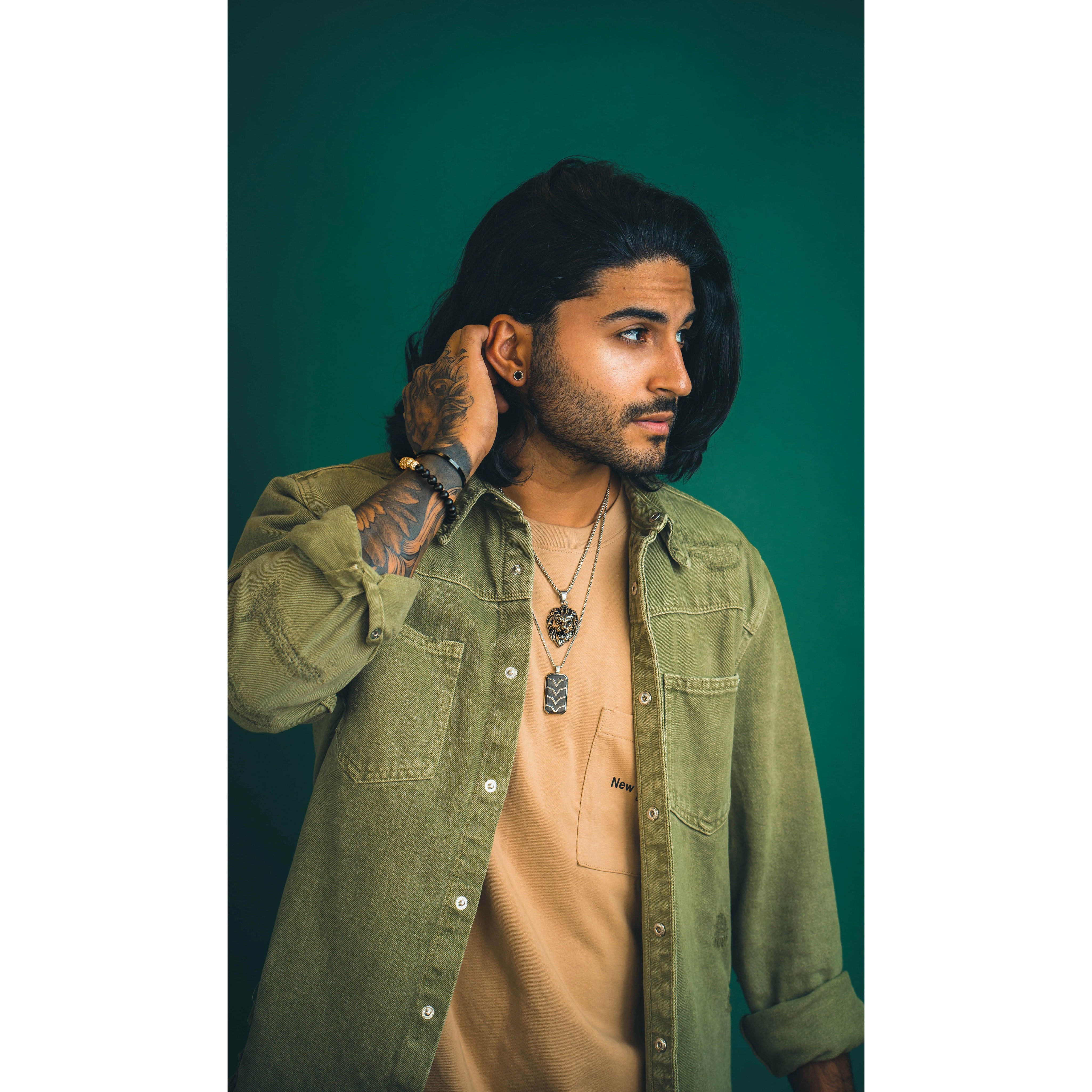 Men's Silver Lion Necklace - House of Jewels Miami