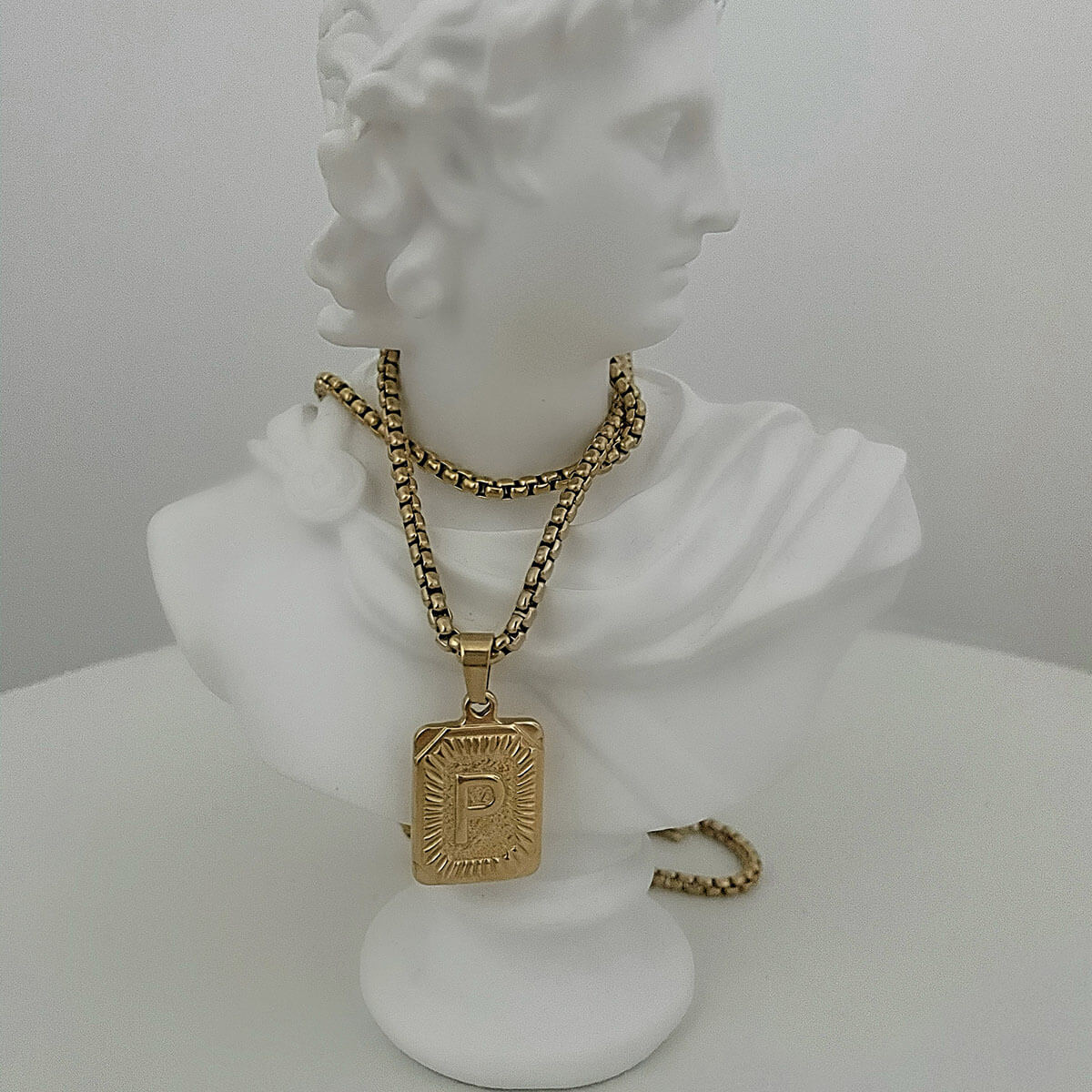 Scarlett Two Way Initial Plate Necklace