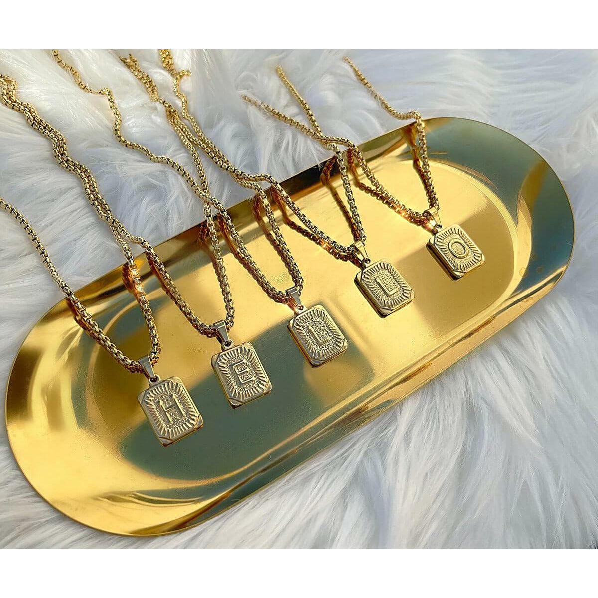 Scarlett Two Way Initial Plate Necklace